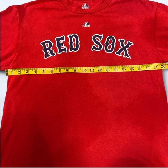 Boston Red Sox #15 Dustin Pedroia T-Shirt Men’s Medium MLB Baseball Tee - Picture 8 of 8